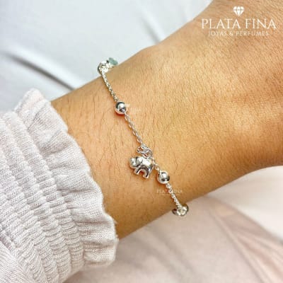Pulsera Piedra y Elefante1
