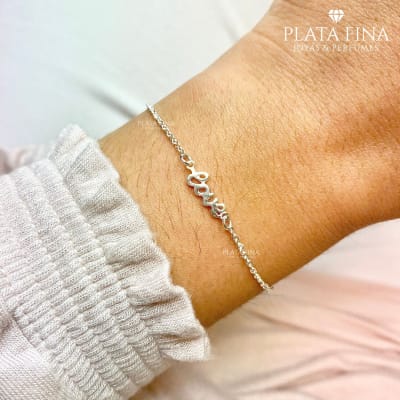 Pulsera Plata Love2
