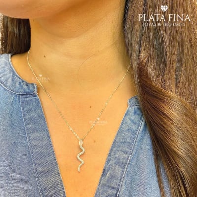 Collar Plata Snake1