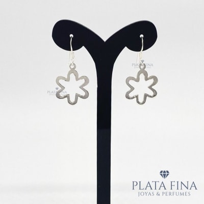Aros Plata Flor1