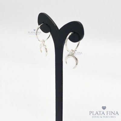 Argollas Plata Moon1