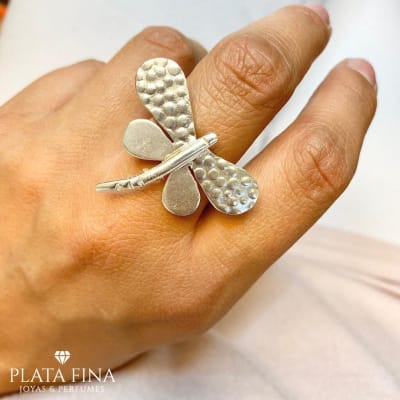 Anillo Plata Libélula2