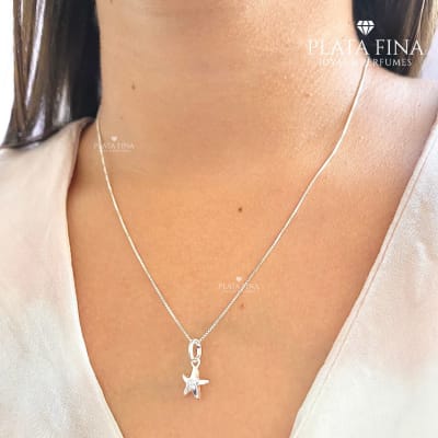 Conjunto Plata Estrella Circón1