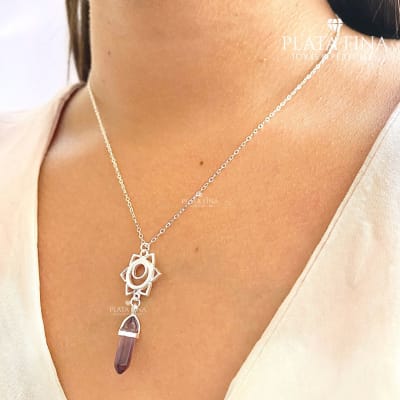 Collar Plata Amatista1