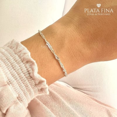 Pulsera Plata Turbillón2