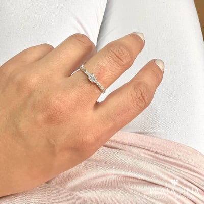 Anillo Plata Solitario Circón2