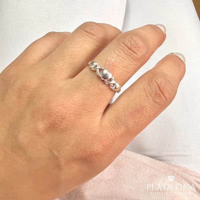 Anillo Triple Corazón