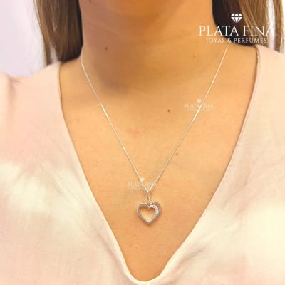 Conjunto Plata Corazón Mío2