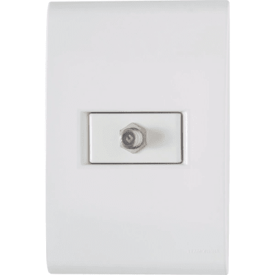 TOMACORRIENTE TV SAT BLANCO