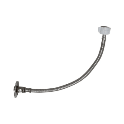 TUBO DE ABASTO PARA INODORO VÁLVULA DE CIERRE DE ACERO INOXIDABLE 40CM VAINSA