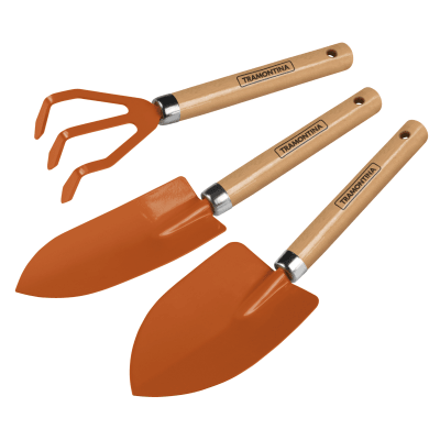 KIT PARA JARDIN 3PZ, MANGO MADERA