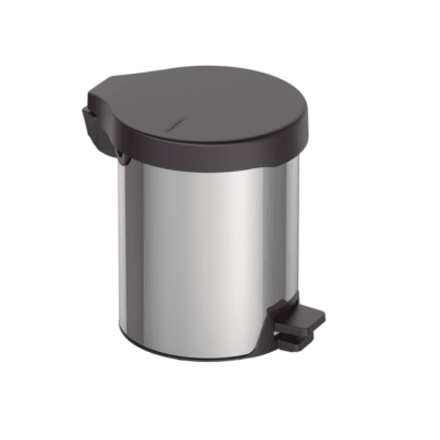 BASURERO INOX C/PEDAL NEW 5L