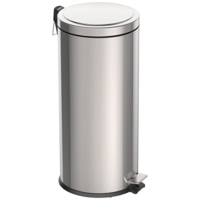 BASURERO ACERO INOX C/PEDAL 30 LIT