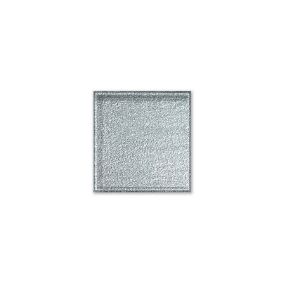 TACO VIDRIO PLATEADO BRILLANTE 10 X 10