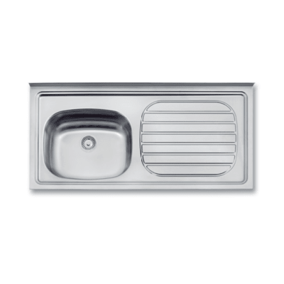 LAVADERO DE ACERO SOBREPONER INOX 80CM X 50CM X 12CM