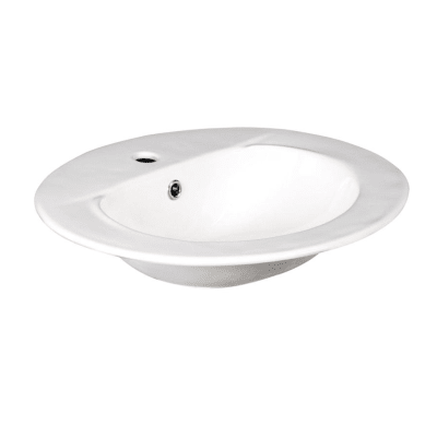 OVALIN DE SOBREP. MEDITERRANEO BLANCO C/REB. CROM 582 mm x 490 mm