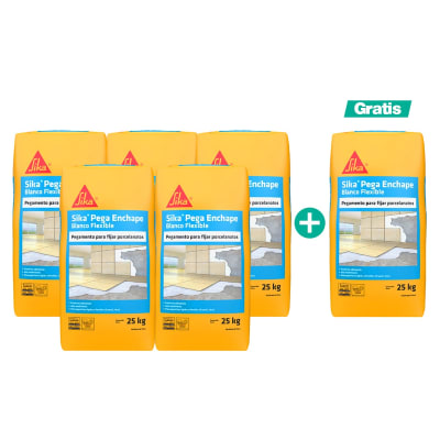 6X5 PEG. BLANCO FLEXIBLE 25KG