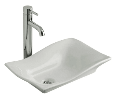 LAVATORIO VESSEL CARUSSO 46CM BONE E240-BO - FV.