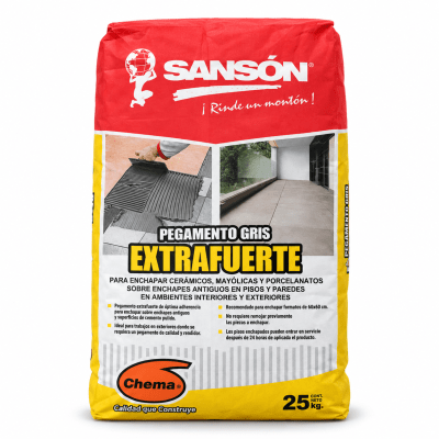 PEGAMENTO SANSON GRIS EXTRAFUERTE X 25KG