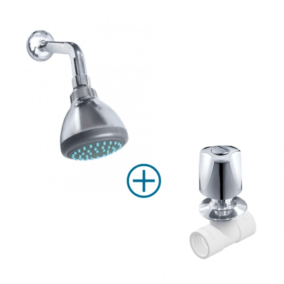 LLAVE DE DUCHA ABS BLANCA C/SALIDA DUCHA