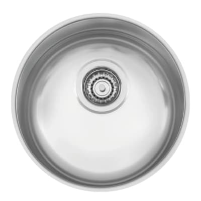 CUBETA ACERO REDONDA SOBREPONER 35CM X 35CM X 16.5CM