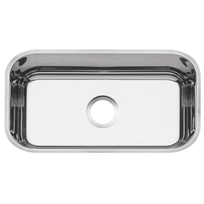 CUBETA RECTANGULAR DE ACERO EMPOTRAR 56CM X 34CM X 14CM
