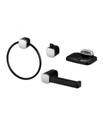 KIT 4 PIEZAS NEGRO