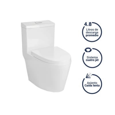 ONE PIECE MODERN C/ASI MELAMINA S/DUAL BL