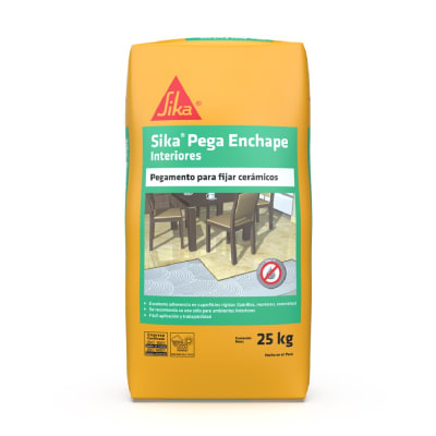 SIKA PEGA ENCHAPE GRIS INTERIOR 25 KG