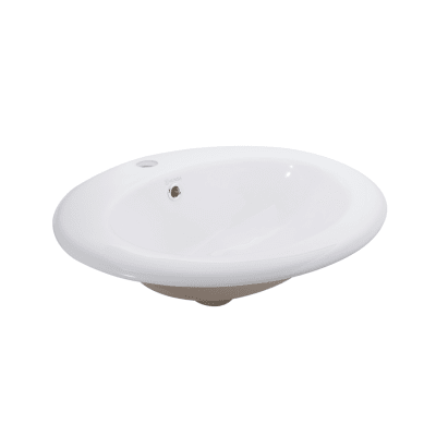 VAINSA OVALIN S-P MON C/REB PORTOFINO BLANCO 459mm x 517mm x 199mm