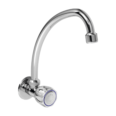 LLAVE PARA LAVADERO A LA PARED VALLARTA CROMADO