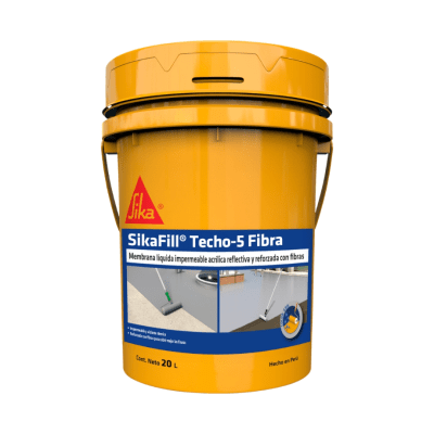 SIKAFILL TECHO-5 FIBRA GRIS x 20 L