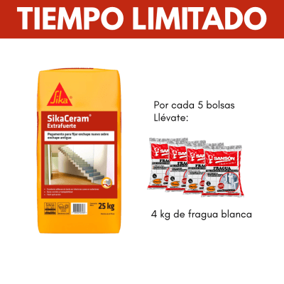 SIKA CERAM BLANCO EXTRAFUERTE 25KG