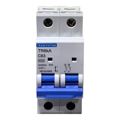 TERMOMAGNETICO TR6KA 2P 63A CURVA C