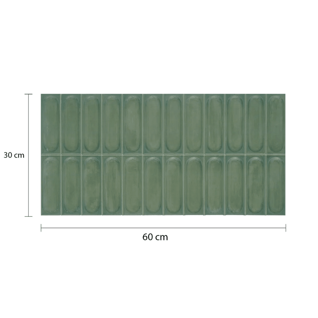 DECORADO CERAMICA LORIENT GREEN 30X60CM3
