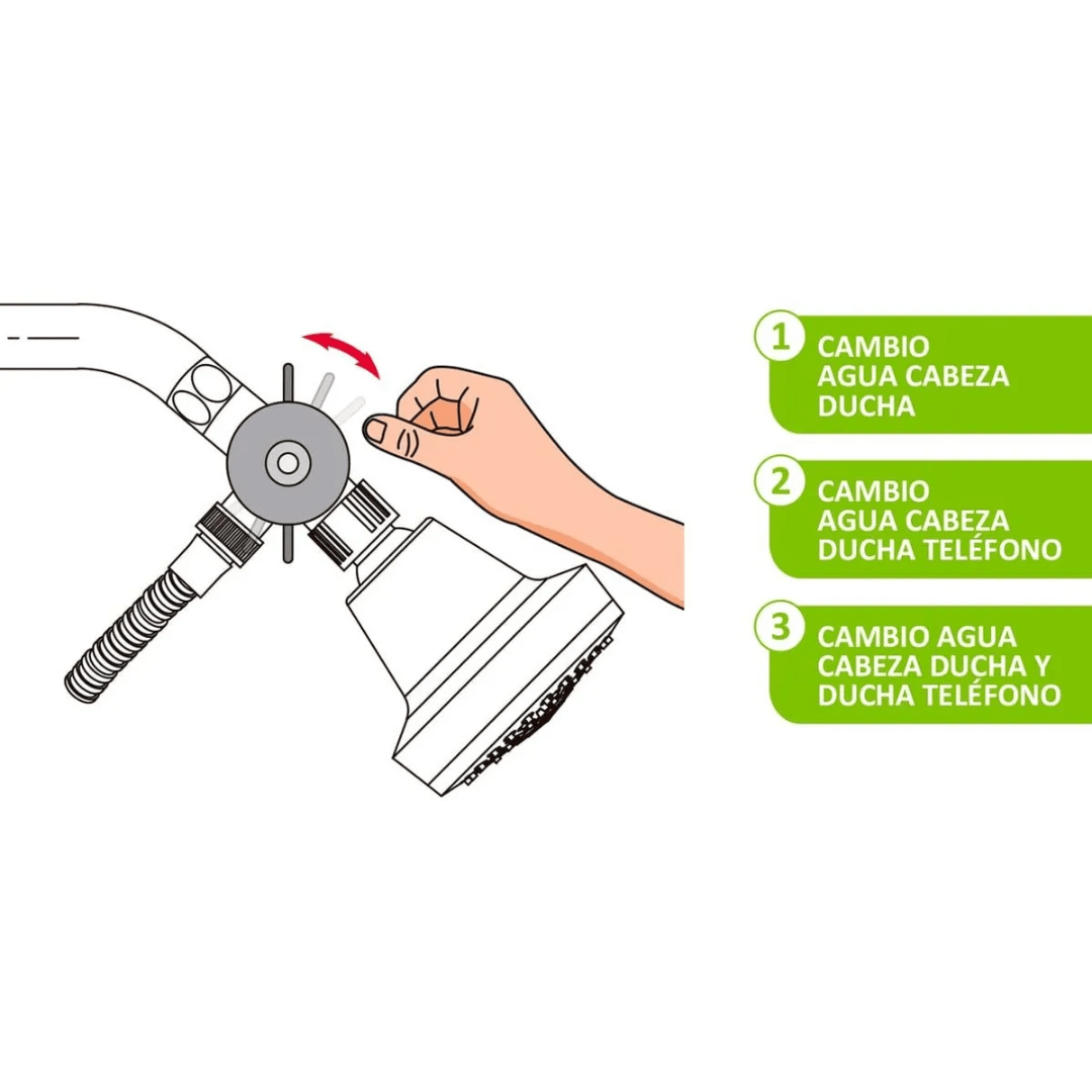 VÁLVULA DESVIADORA DE DUCHA TELÉFONO CROMADA VAINSA3