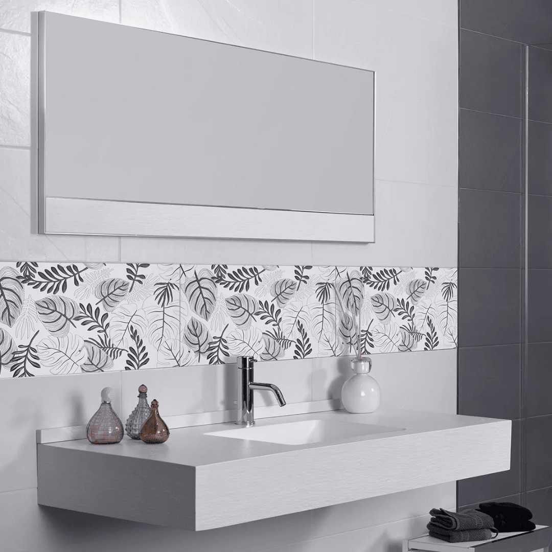 DECORADO CERAMICA WINTER FLOWERS 30X60CM2