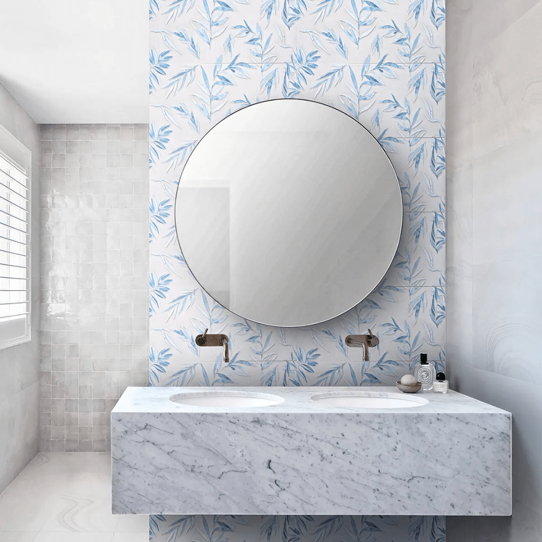 DECORADO CERAMICA BLUE FLOWERS 30X60CM3