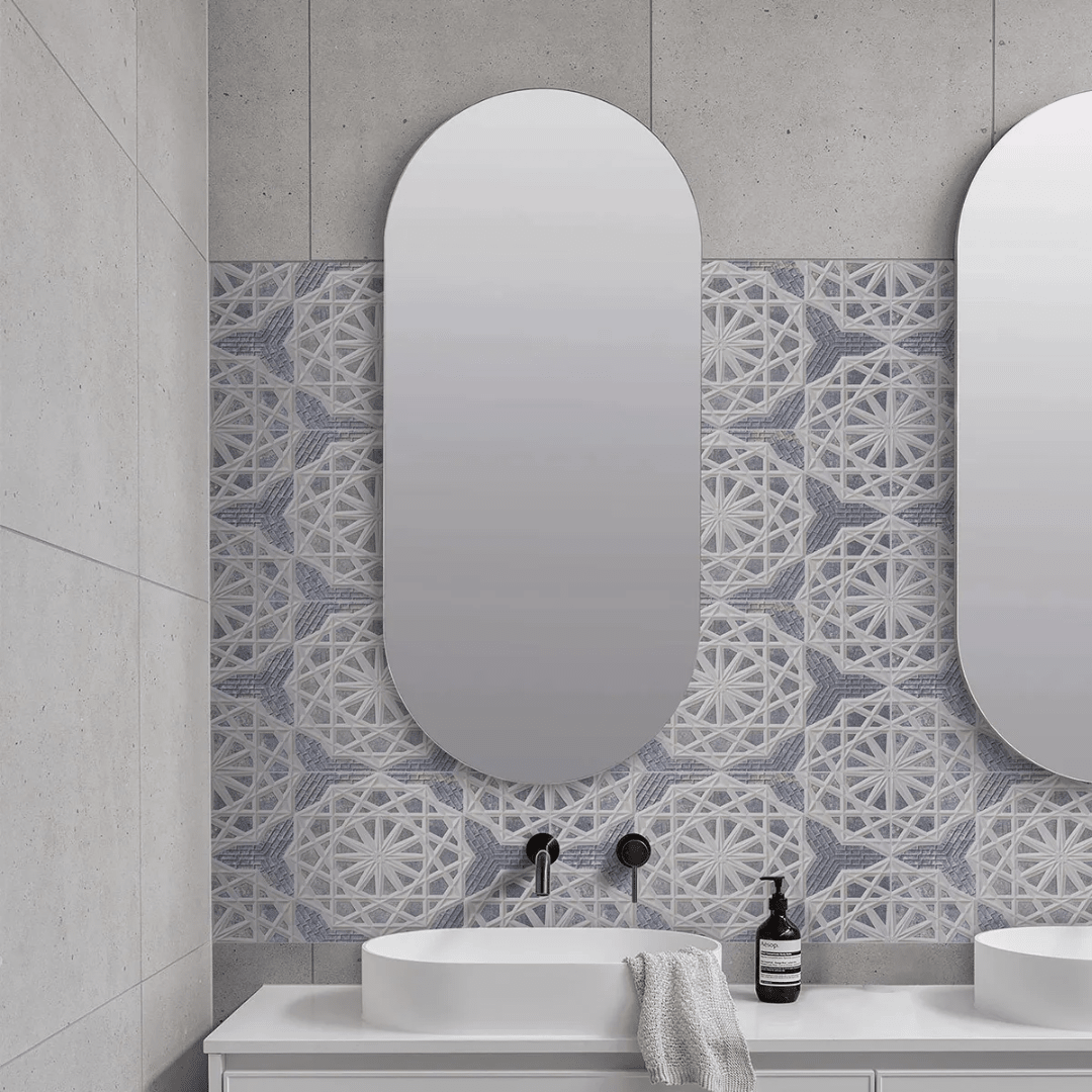 DECORADO CERAMICA MANDALA GREY 30X60CM2