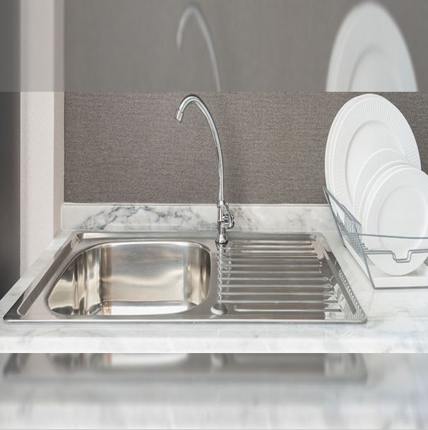 LAVADERO DE ACERO SOBREPONER INOX 80CM X 50CM X 12CM2