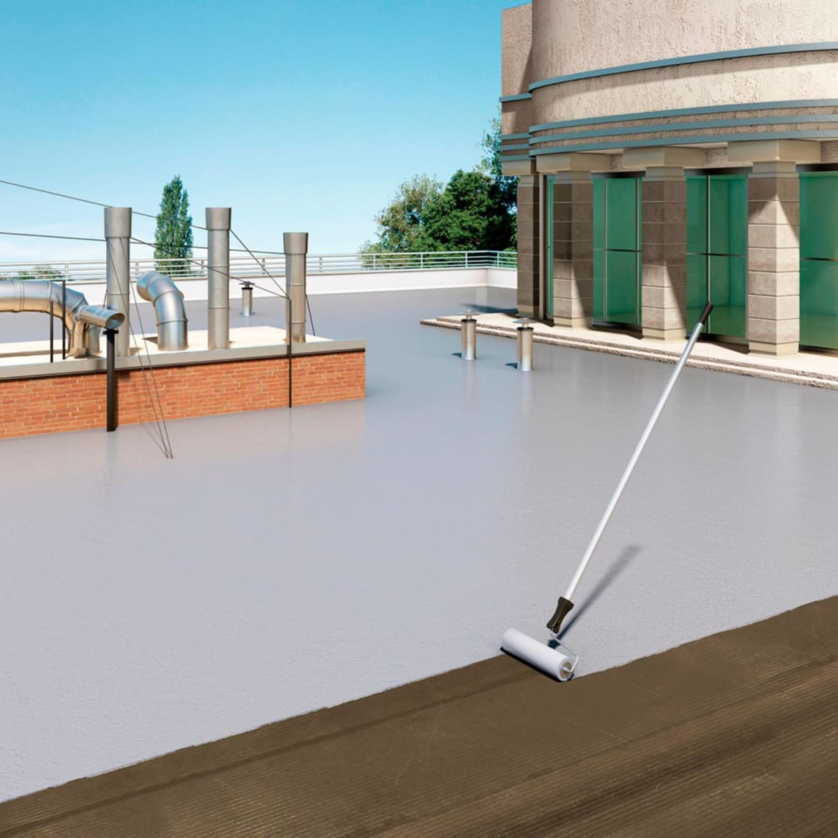 SIKAFILL TECHO-5 FIBRA GRIS X 4 L3