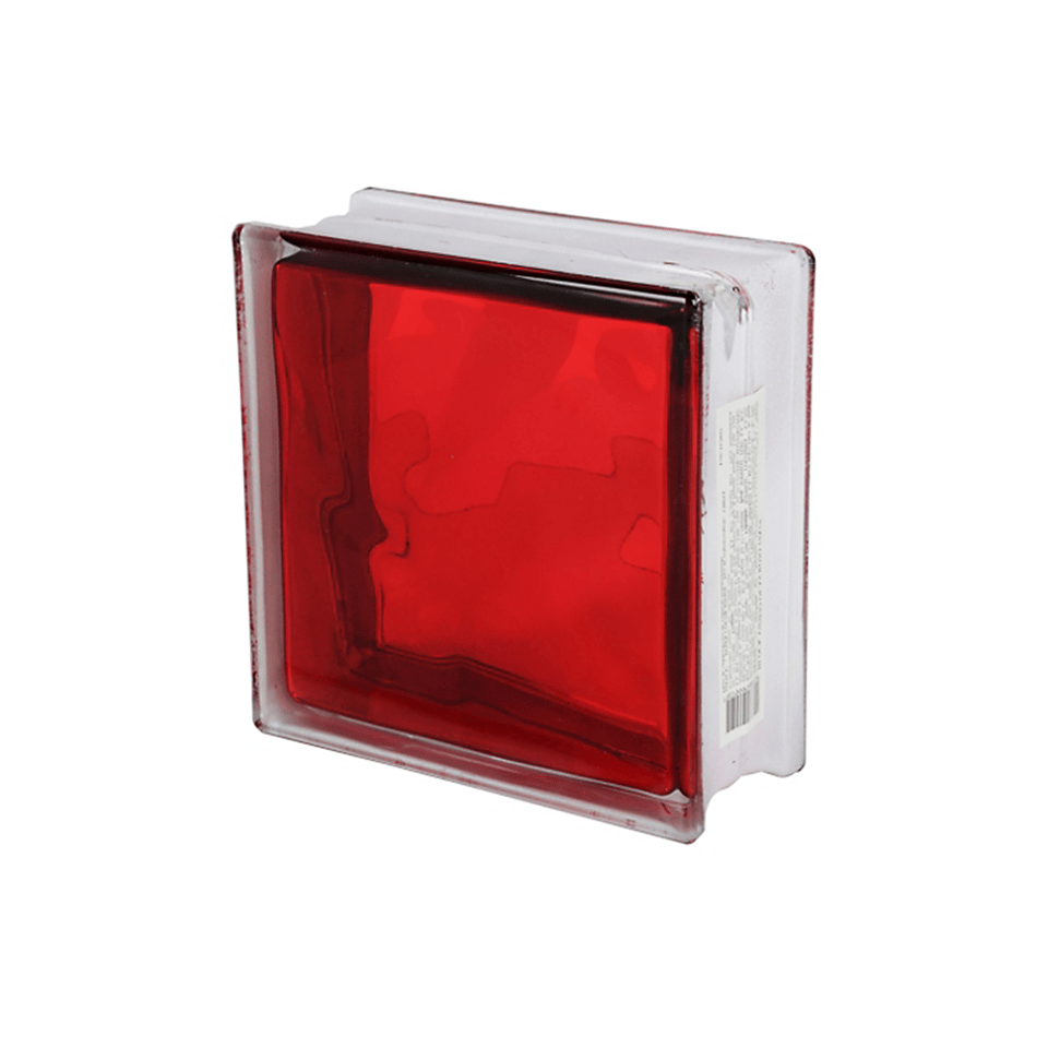 BLOCK DE VIDRIO OCEAN INYEC ROJO 190*190*801