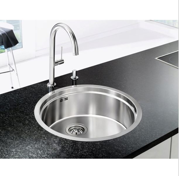 CUBETA DE ACERO REDONDA SOBREPONER  2