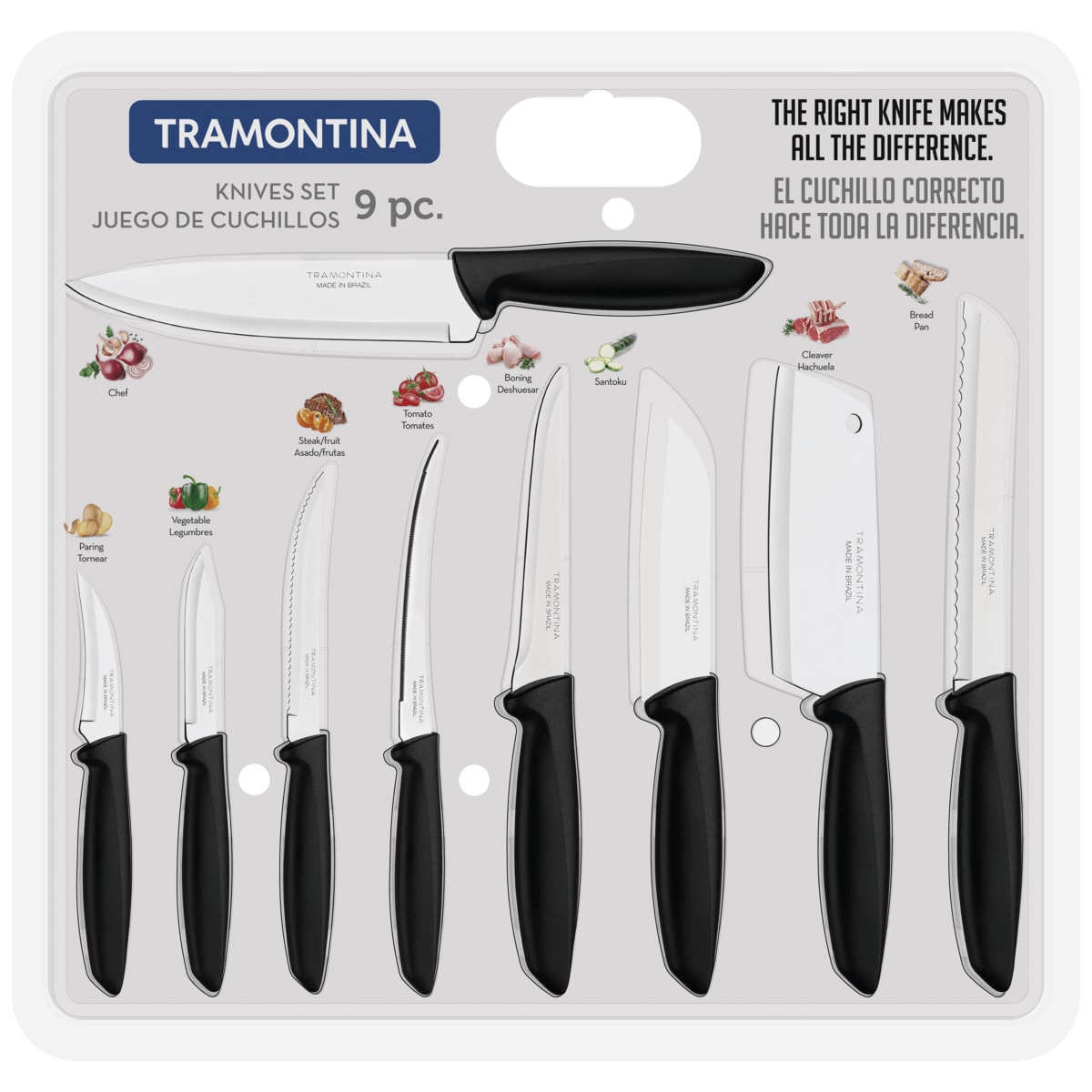 JUEGO DE CUCHILLOS 9 PZAS PLENUS2