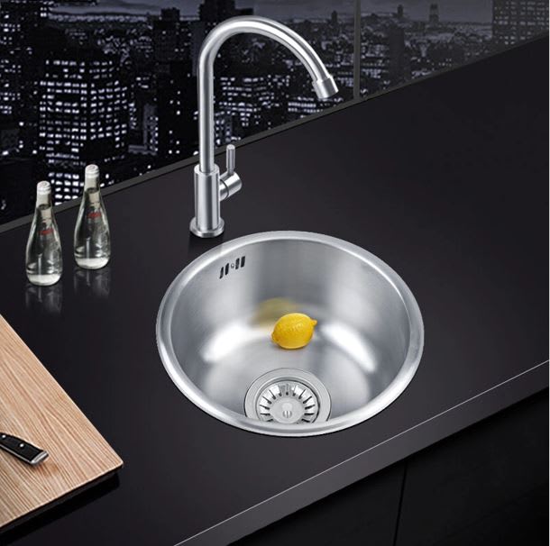 CUBETA DE ACERO REDONDA SOBREPONER 34CM X 34CM X 14CM2