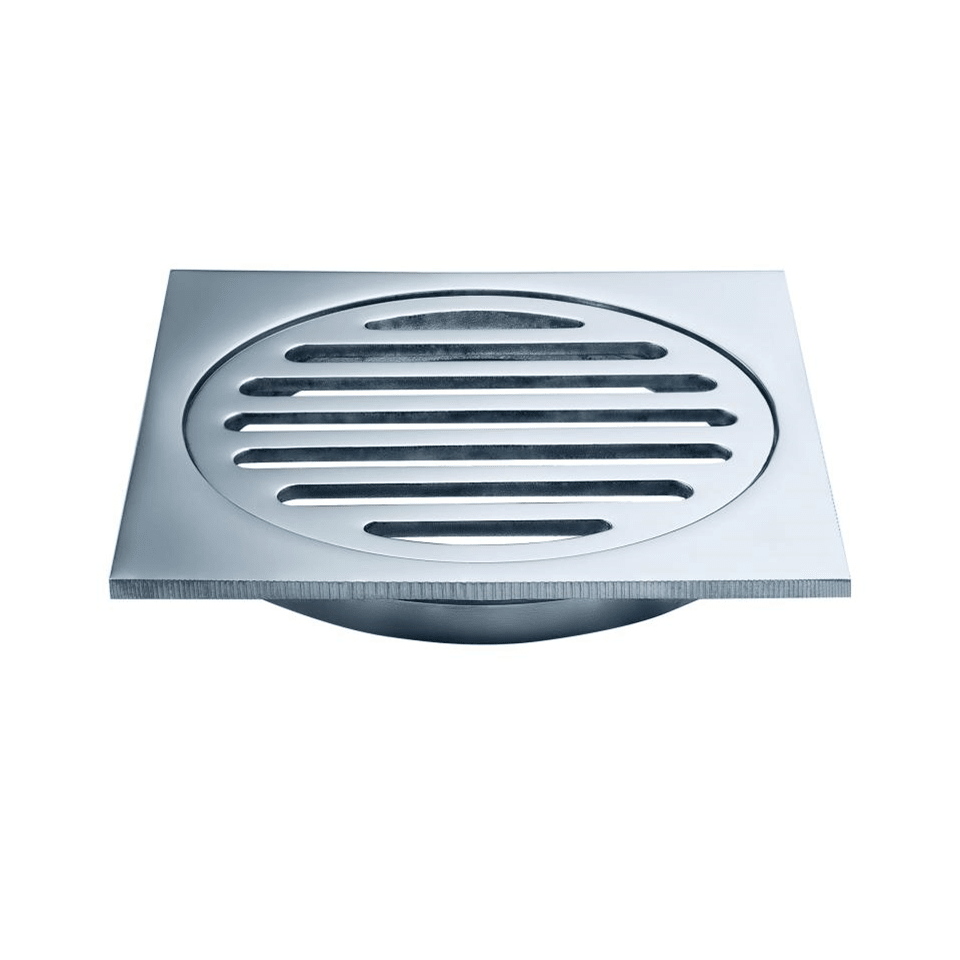 SUMIDERO VAINSA 4'' CUADRADO EN ACERO INOX1
