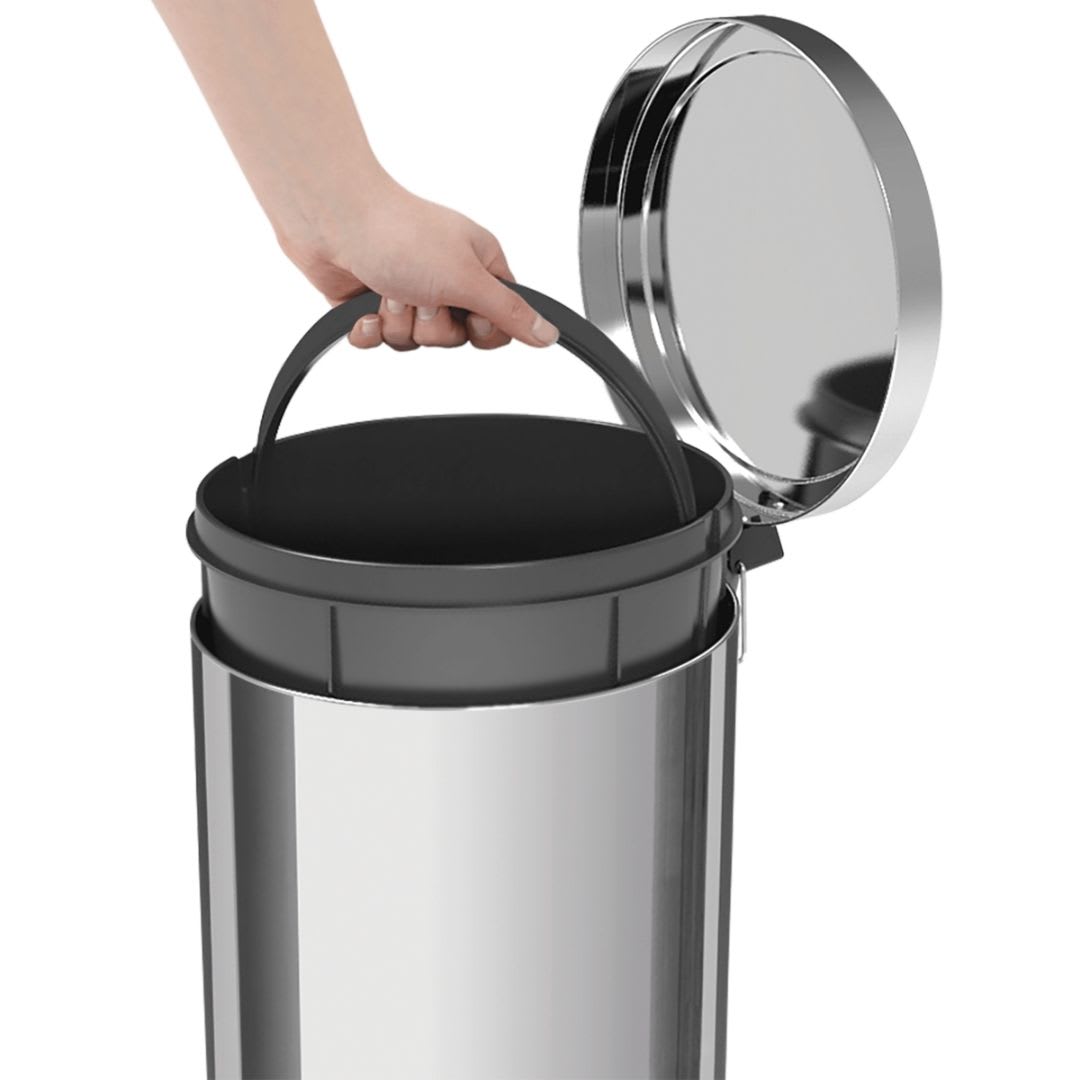 BASURERO ACERO INOX C/PEDAL 12L2