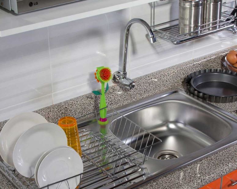 LAVADERO DE ACERO SOBREPONER INOX 78CM X 43,50CM X 12CM2