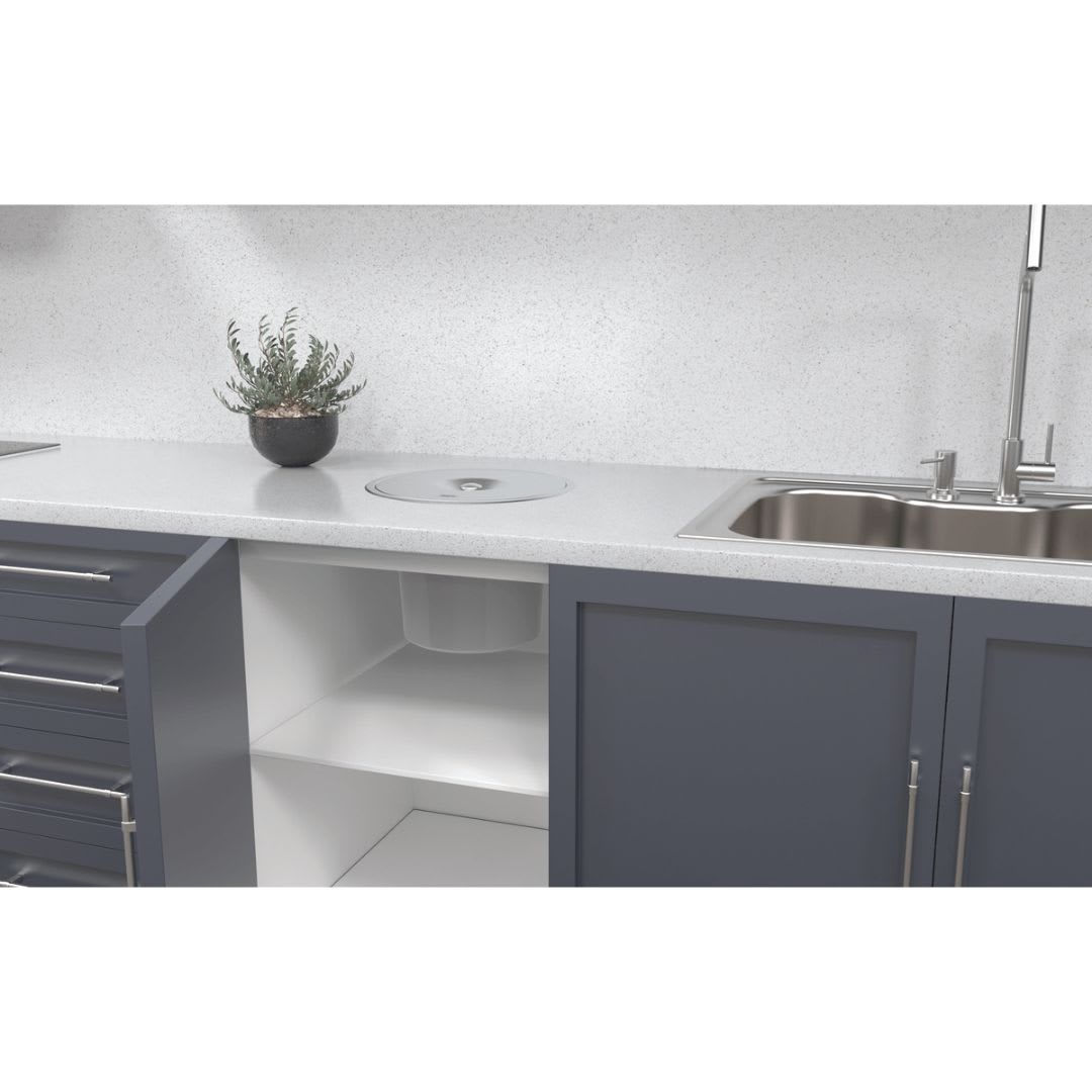 BASURERO INOX EMPOTRAR CLEAN 8L4