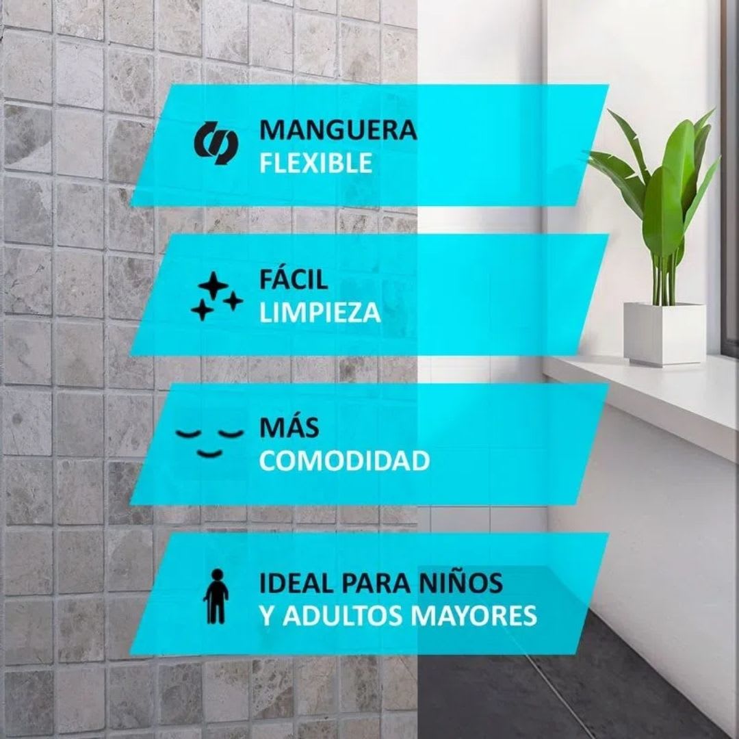 DUCHA TELEFONO TECNO  CON MANGUERA Y SOPORTEM 1,5m3